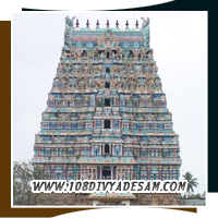 Historic rajagopuram of Thirucherai Divyadesam near Kumbakonam